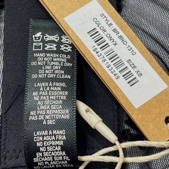 SKIMS After Hours Straight Neck Underwire Bra Onyx XS - Picture 12 of 15